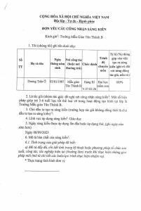 DƯƠNG TRÊN Ở - MGTTB - Đơn yêu cầu công nhận sáng kiến_1